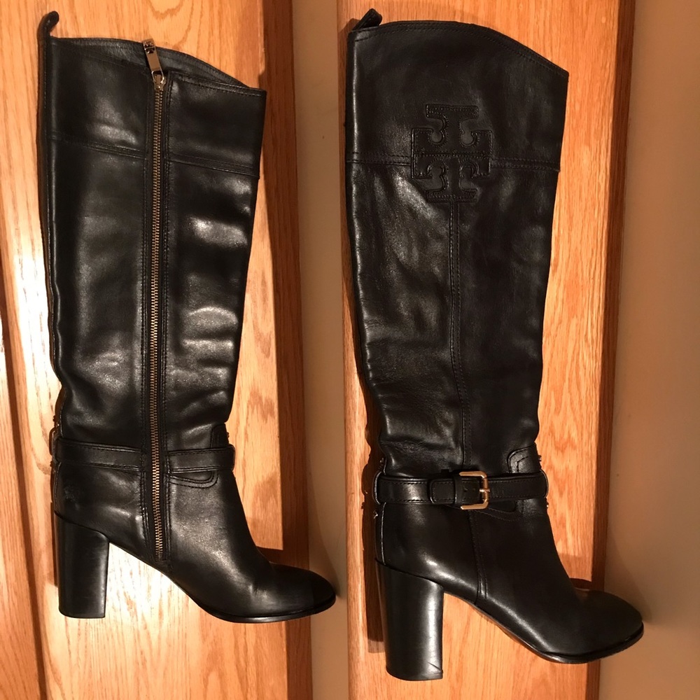 Tory Burch Knee High Block Heel Boots
